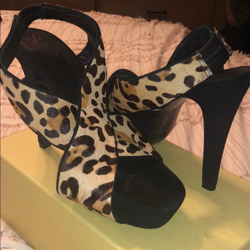 Diane Von Furstenberg Leopard Heels